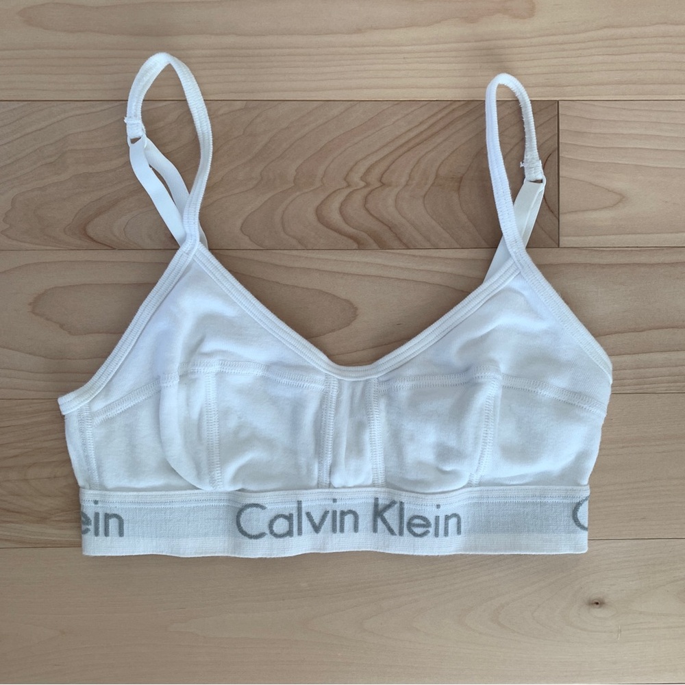 Calvin Klein Unlined Bralette White